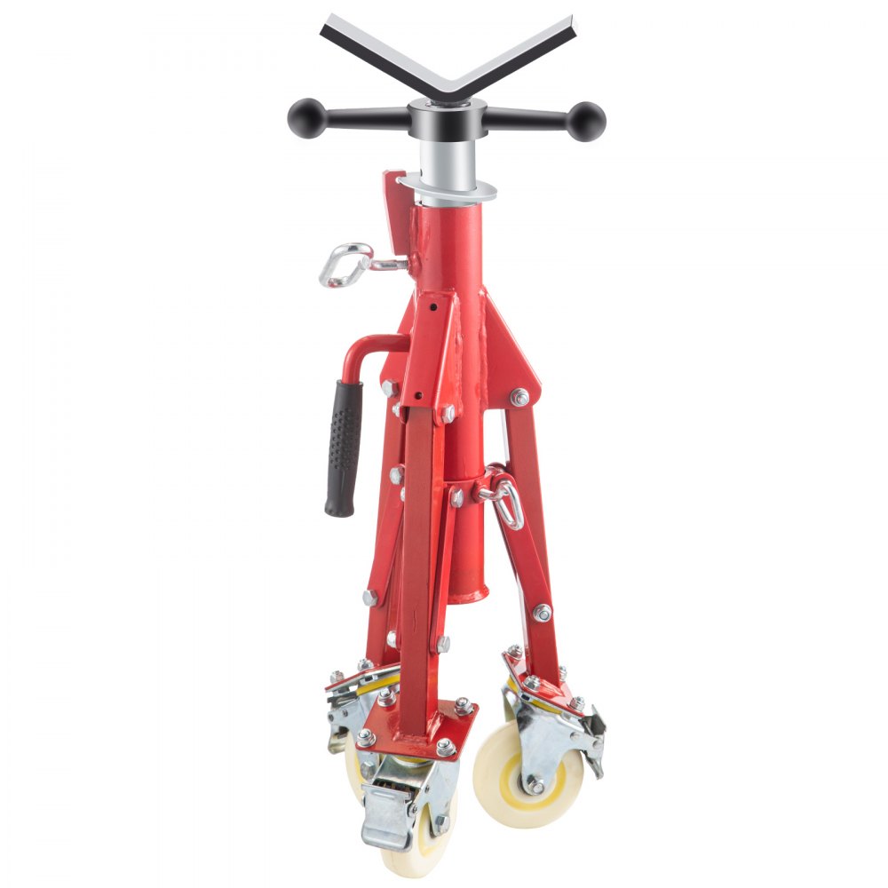 VV-P-1107CV - Adjustable 20-37" Pipe Jack Stand with Casters, 882 LB Capacity