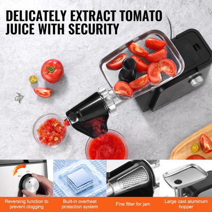 MG-2035R - 500W Electric Tomato Strainer & Multifunctional Kitchen Helper