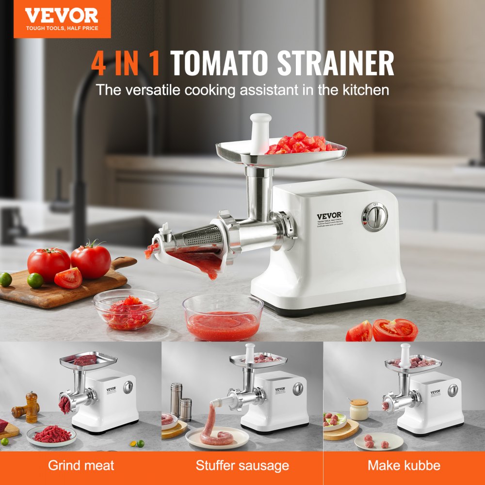 MG-3570C - 700W Electric Tomato Strainer with Sausage & Kubbe Maker