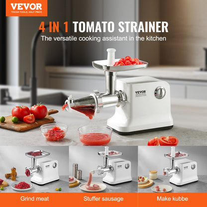 MG-3570C - 700W Electric Tomato Strainer with Sausage & Kubbe Maker