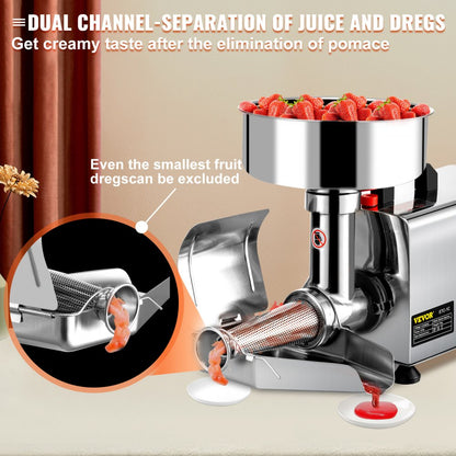 ETC-1C - 370W Electric Tomato Strainer for Quick Sauce Preparation
