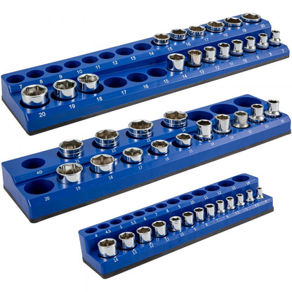 3SETB - Magnetic Organizer for 73 Sockets with Non-Marring Backing
