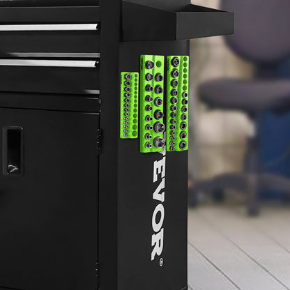 3SETG - 3-Piece Magnetic Socket Organizer Set for 68 SAE Slots