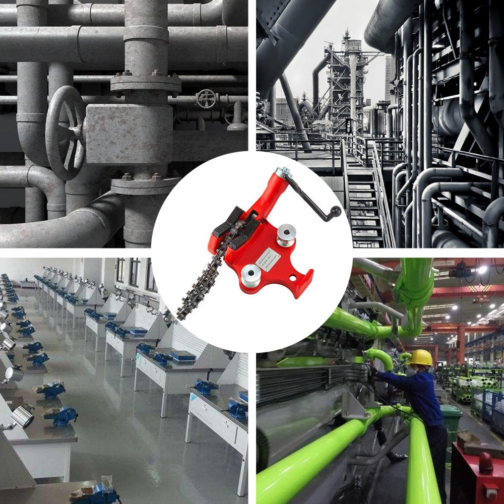 010897231251 - Durable Cast-Iron Chain Vise for 1/8 to 5-Inch Pipes