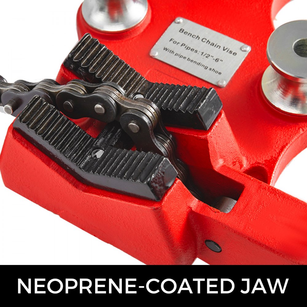010897231251 - Durable Cast-Iron Chain Vise for 1/8 to 5-Inch Pipes