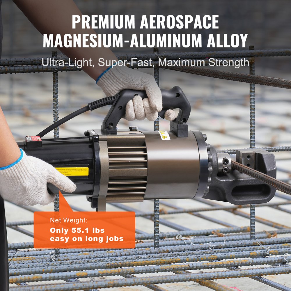 RC-32 - Electric Hydraulic Rebar Cutter for 1.26" Solid Rebar, Fast Cutting