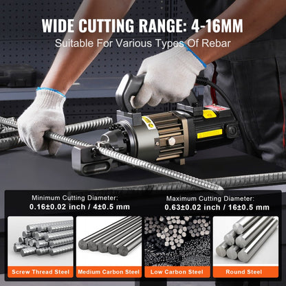 RC-16 - Electric Hydraulic Rebar Cutter, Cuts 5/8" in 3 Seconds