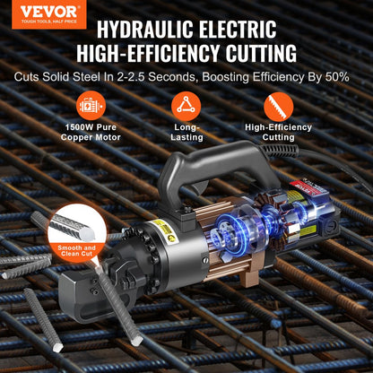 RC-22 - Electric Rebar Cutter Cuts 7/8" in 3 Seconds, Ergonomic Design
