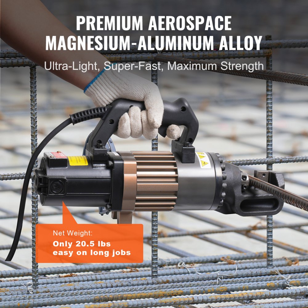 RC-22 - Electric Rebar Cutter Cuts 7/8" in 3 Seconds, Ergonomic Design