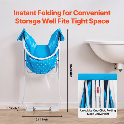 HGT0056 - Portable Foldable Dog Bathtub for Small & Medium Pets