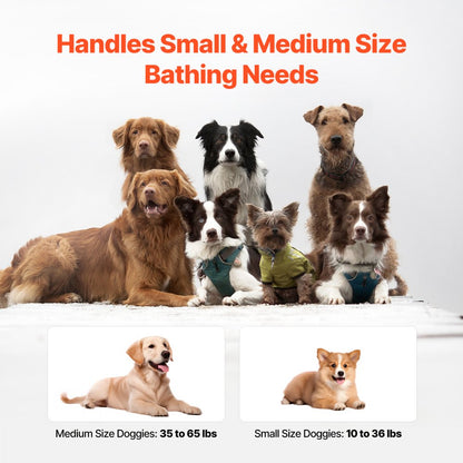 HGT0056 - Portable Foldable Dog Bathtub for Small & Medium Pets