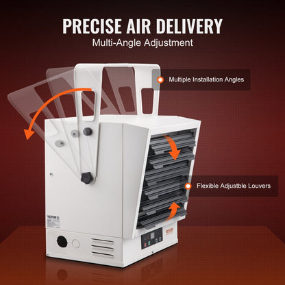 BGP2102-100R - 10000W Electric Garage Heater for 90 sq. m. Spaces