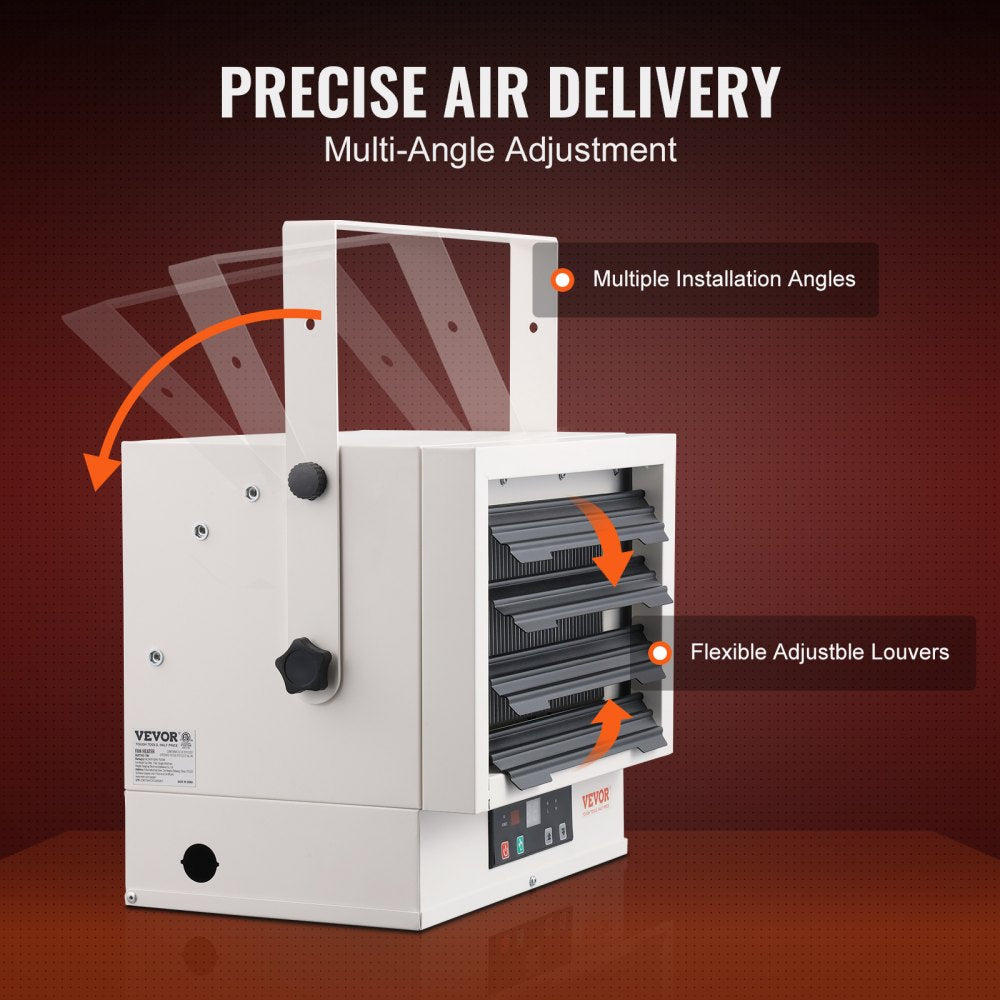 BGP2102-50R - 5000W VEVOR Electric Heater for 538 Sq Ft Spaces