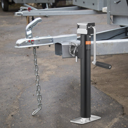 TJP-5002S-B - Heavy-Duty Carbon Steel Trailer Jack, 5000 lb Capacity
