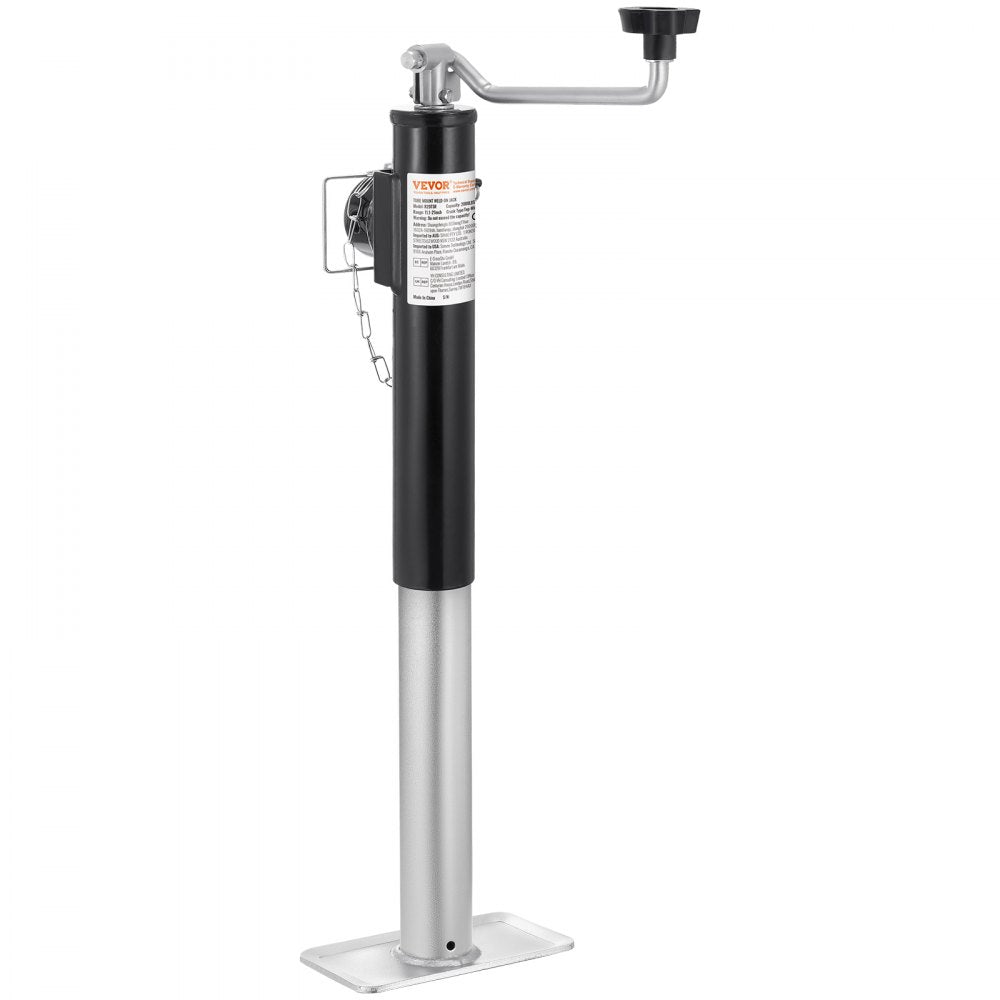 R20TSR - Heavy-Duty 2000 lbs Trailer Jack with 10" Travel & Rust-Proof Coating