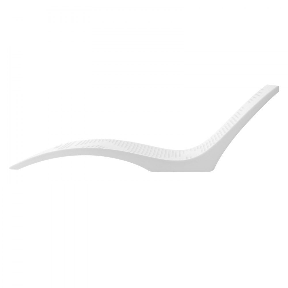 CF137 - Ergonomic S-Shaped Pool Chaise Lounge, 22.8" Wide, Durable PE Material