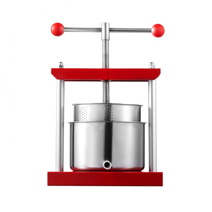 SFP-3L - 3L Stainless Steel Fruit Wine Press with Easy T-Handle Operation