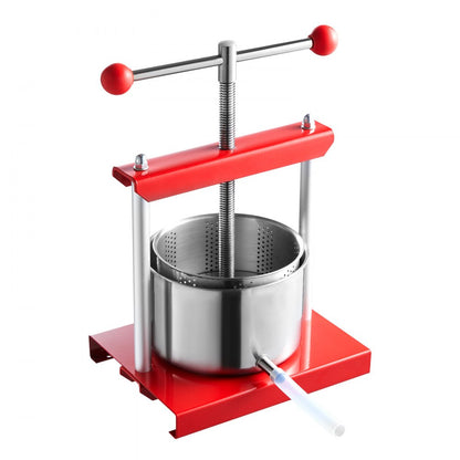 SFP-3L - 3L Stainless Steel Fruit Wine Press with Easy T-Handle Operation