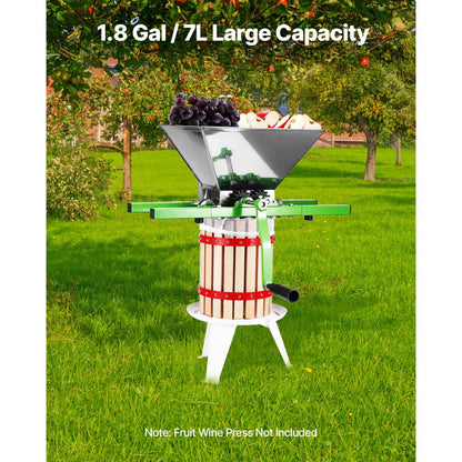 LD-OM7 - 7L Stainless Steel Fruit Crusher for Cider & Wine Making