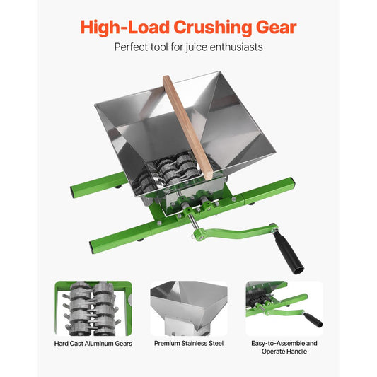 LD-OM7 - 7L Stainless Steel Fruit Crusher for Cider & Wine Making
