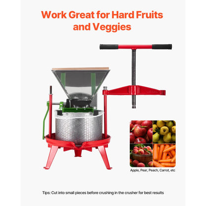LD-OM7 - 7L Stainless Steel Fruit Crusher for Cider & Wine Making