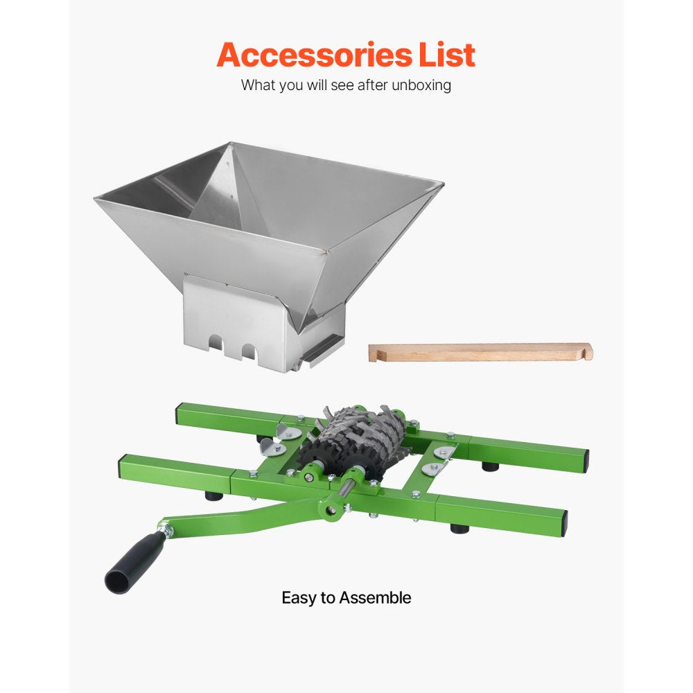 LD-OM7 - 7L Stainless Steel Fruit Crusher for Cider & Wine Making