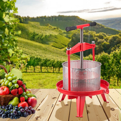 LD-BP0902 - 9L Stainless Steel Wine Press with Large Presser Plate