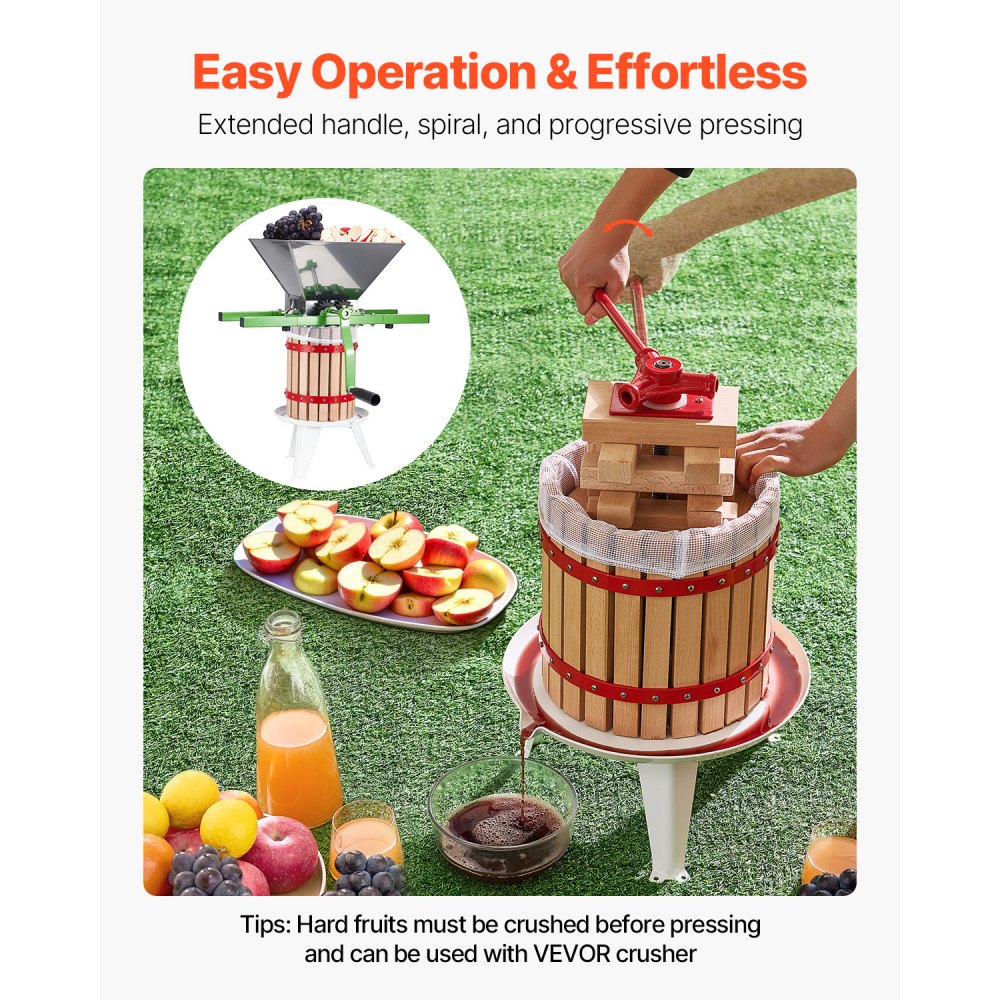 LD-BP12 - 3.2 Gal Fruit Wine Press with Thicker Pressure Block