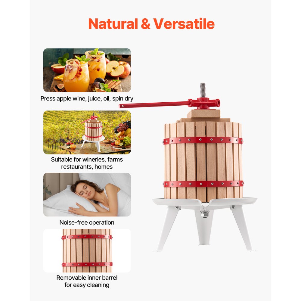 LD-BP12 - 3.2 Gal Fruit Wine Press with Thicker Pressure Block
