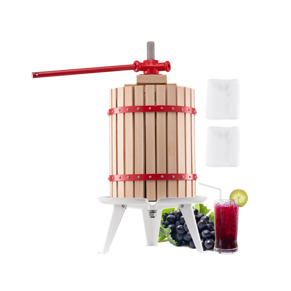 LD-BP18 - 18L Wood Fruit Wine Press with Enhanced Pressure Block