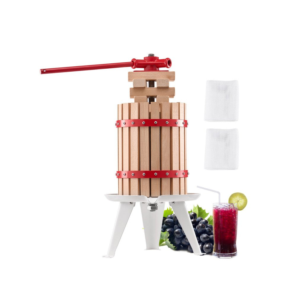 LD-BP6 - 1.6 Gal Manual Fruit Wine Press with Enhanced Juice Extraction