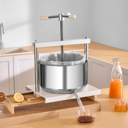 LD-SS12 - 12L Stainless Steel Fruit Wine Press for Juicing & More