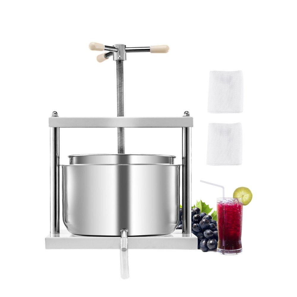 LD-SS12 - 12L Stainless Steel Fruit Wine Press for Juicing & More