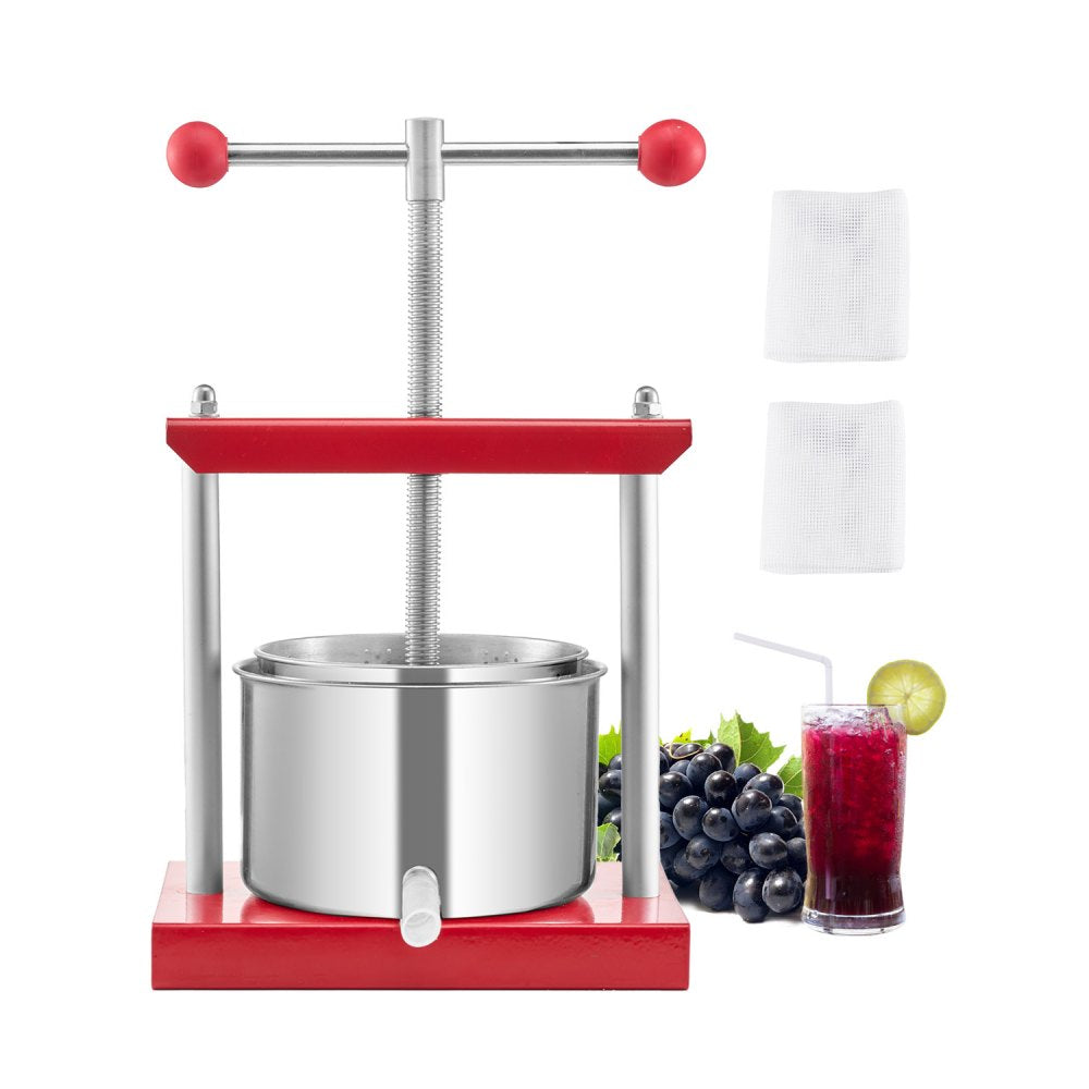 SFP-3L - 3L Stainless Steel Fruit Wine Press for Efficient Juice Extraction