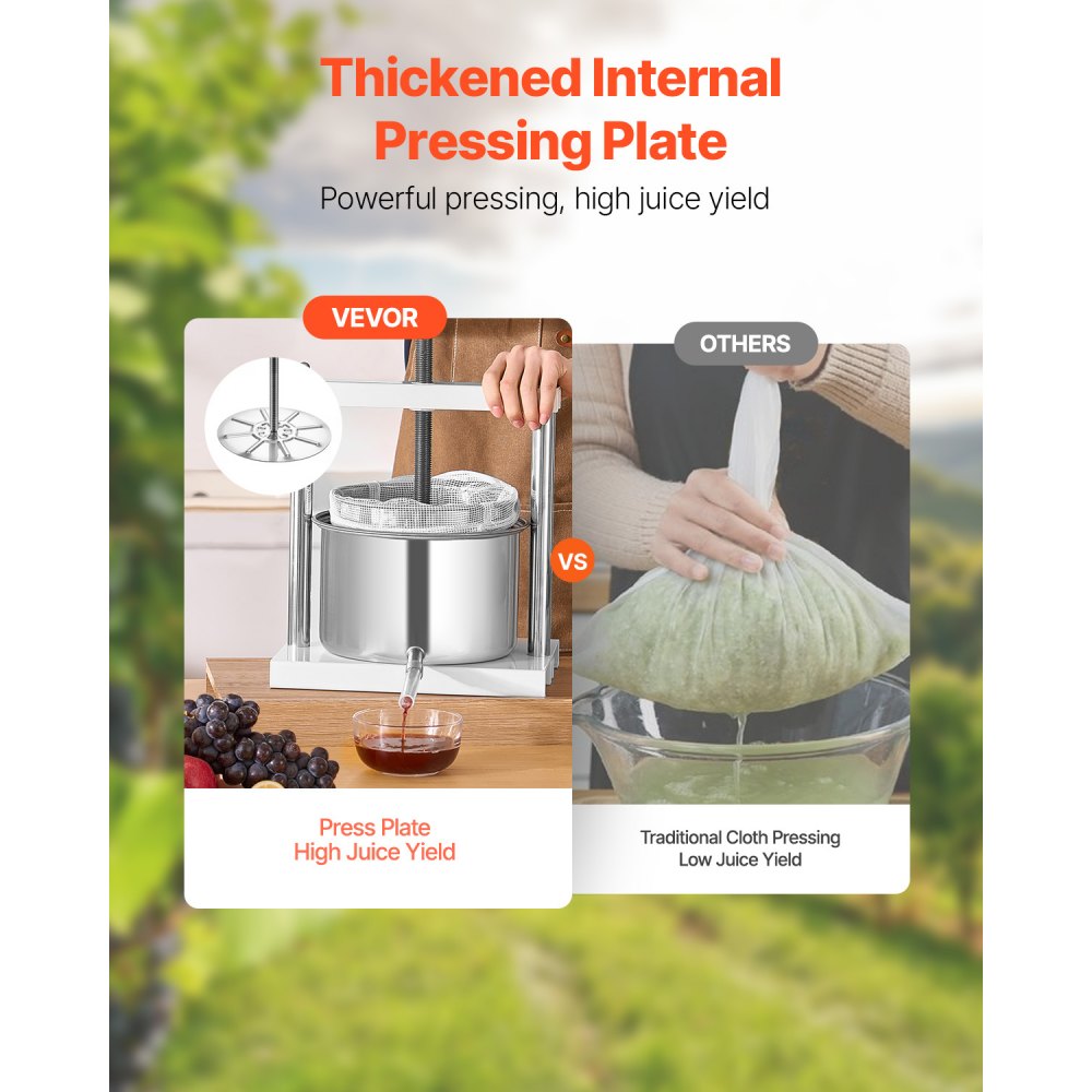 LD-SS5 - 5L Stainless Steel Wine Press for Efficient Juice Extraction