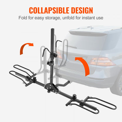RC-1803J 2-Bike Hitch Rack for Stable Transport of E-Bikes