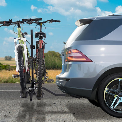 RC-1803J 2-Bike Hitch Rack for Stable Transport of E-Bikes