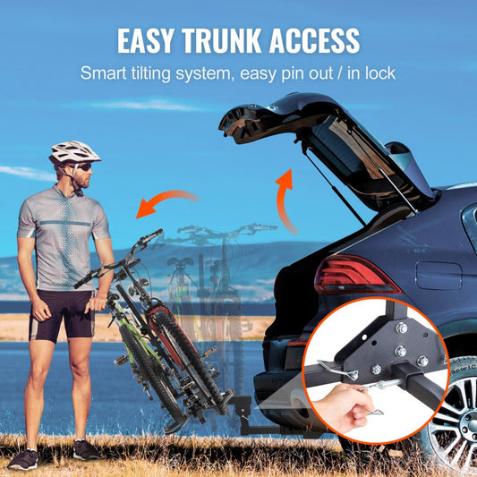 RC-1803I - Durable Steel 2-Bike Hitch Rack with Anti-Wobble Technology
