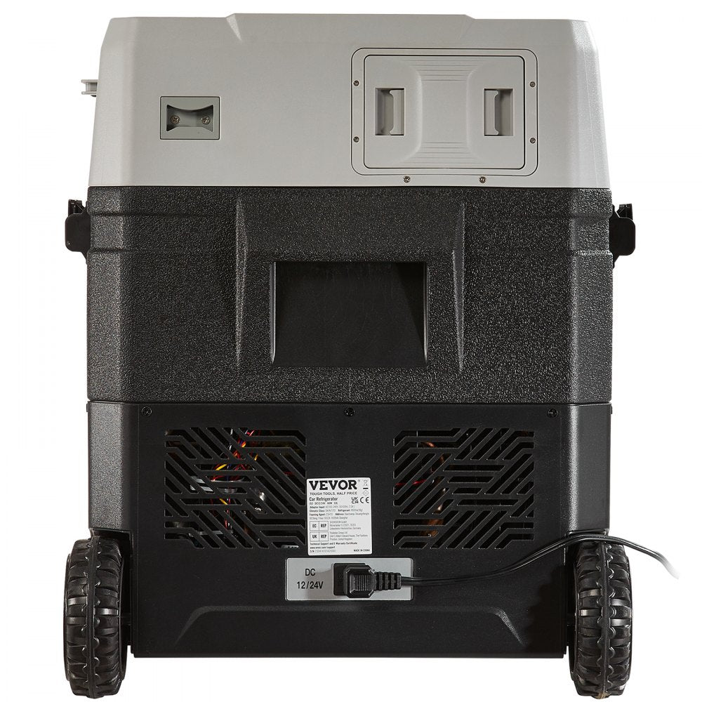 J38 - 40QT VEVOR Portable Car Refrigerator with Dual Power & Wheels