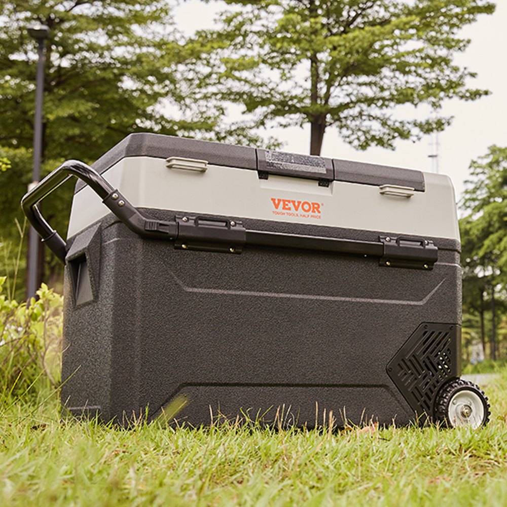J53 - Dual Zone 56QT Portable Car Fridge, Steady 36°F Cooling