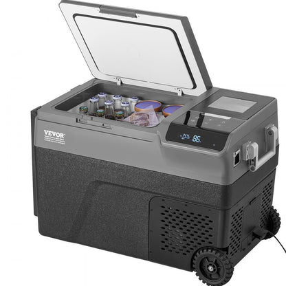 B35MI - 37QT Portable Car Fridge with Ice Maker & Adjustable Temp