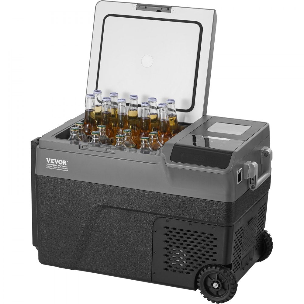 B35MI - 37QT Portable Car Fridge with Ice Maker & Adjustable Temp