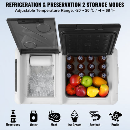 IC36 - 38QT Portable Car Fridge with Ice Maker & Dual Zone Cooling