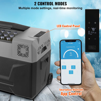 CX40 - 40L Portable Car Refrigerator with Rapid Cooling & Bluetooth Control