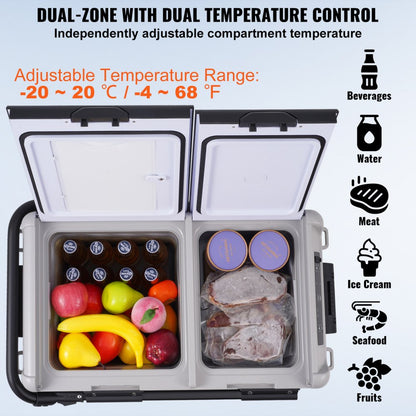 X40K - 40L VEVOR Car Fridge Freezer: Rapid Cooling & Bluetooth Control