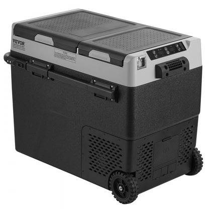 B58 - 58L Portable Car Fridge Freezer with Dual Compartments