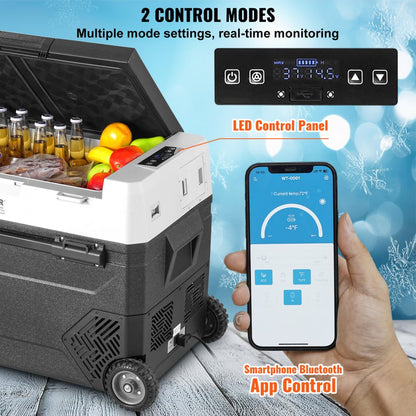 J60 - 60L VEVOR Car Refrigerator with Bluetooth Control and Rapid Cooling