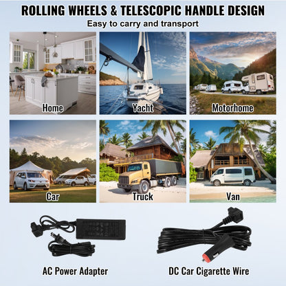 J60 - 60L VEVOR Car Refrigerator with Bluetooth Control and Rapid Cooling