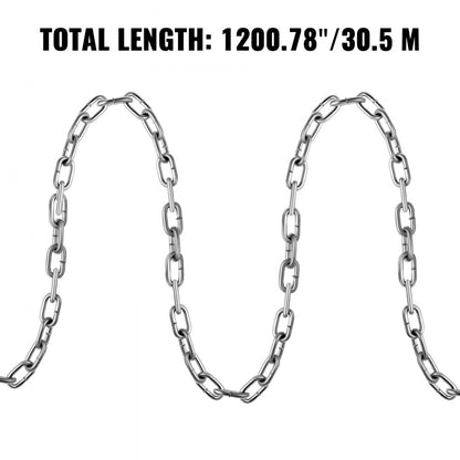 010124635488 - 5mm Heavy-Duty Proof Coil Chain for Secure Lifting & Ties