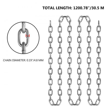 010124635488 - 5mm Heavy-Duty Proof Coil Chain for Secure Lifting & Ties
